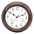 thumbnail image 1 of Reloj de pared Visualización de temperatura y humedad relojes de para Tono de tón negro Zulema Reloj de pared, 1 of 8