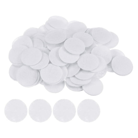 REGALWOVEN Round Felt Circles Pre Cut Felt Craft Pads Non-Woven Mini Felt Fabric Circles White 25mm