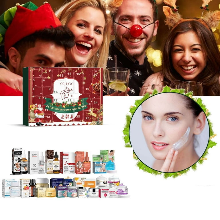 YiFudd Christmas Clearance Advent Calendar Skin Care Products Surprises 24  Days Countdown Christmas Calendar Box Gift for Women Girl - Walmart.com