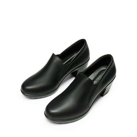 Burudani Women s Chunky Low Block Heel Pumps Comfort Oxfords Shoes DPU214