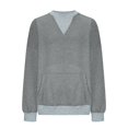 thumbnail image 5 of XINXIAOO Sweatshirt for Women Sweat Shirts Women Long Sleeve Pullover for Women Dark Gray Crewneck Sweatshirts Women Womens Clothes Fall Trending Clothes, 5 of 7