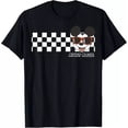 thumbnail image 1 of Disney Mickey And Friends Mickey Mouse Checkerboard Stripe T-Shirt All size S-3XL, 1 of 4