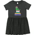 thumbnail image 3 of Inktastic Bookworm Girls Reading Girls Toddler Dress, 3 of 5