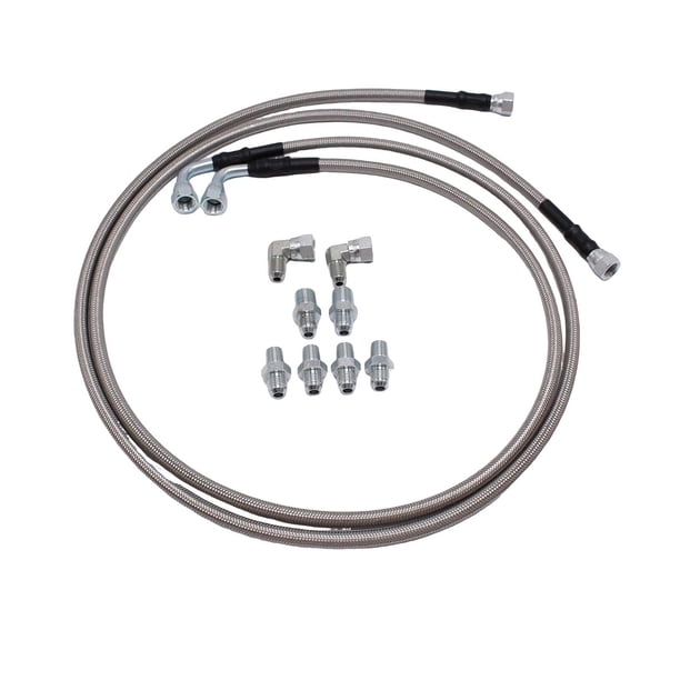 Manguera del enfriador de aceite,Manguera de enfriador de transmisión trenzada flexible para motor,Línea trenzada de acero inoxidable para transmisión,Mangueras de refrigeración flexibles