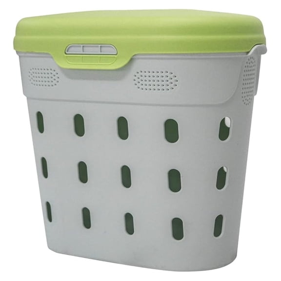 In-Ground Worm Composter Outdoor Farm Compost Bin 8 Gallons BPA-Free Composting System for Raised Garden Beds, Lime