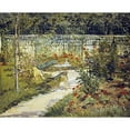 thumbnail image 2 of Manet, Edouard 24x20 Black Modern Framed Museum Art Print Titled - The Bench, Garden at Versailles, 2 of 4