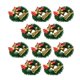 thumbnail image 2 of Juguete modelo de casa de muñecas 10 piezas coronas navideñas miniatura Ticfox, 2 of 12