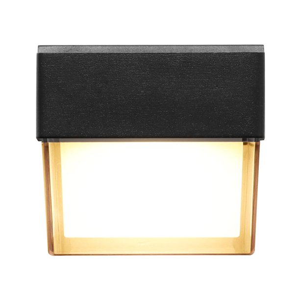 Lámpara De Pared De 8W, Aplique De Pared De Luz Blanca Cálida Cuadrada, Carcasa Negra, Ac85-265V, Ip65, Clasificación Impermeable Para Tienda De Restaurante En Casa Serendint HA014825-00
