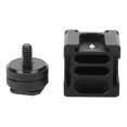 thumbnail image 2 of PULUZ Microphone Flashlight Mount Rotatable Ball Head Hot Shoe Adapter for DSLR Camera, 2 of 5