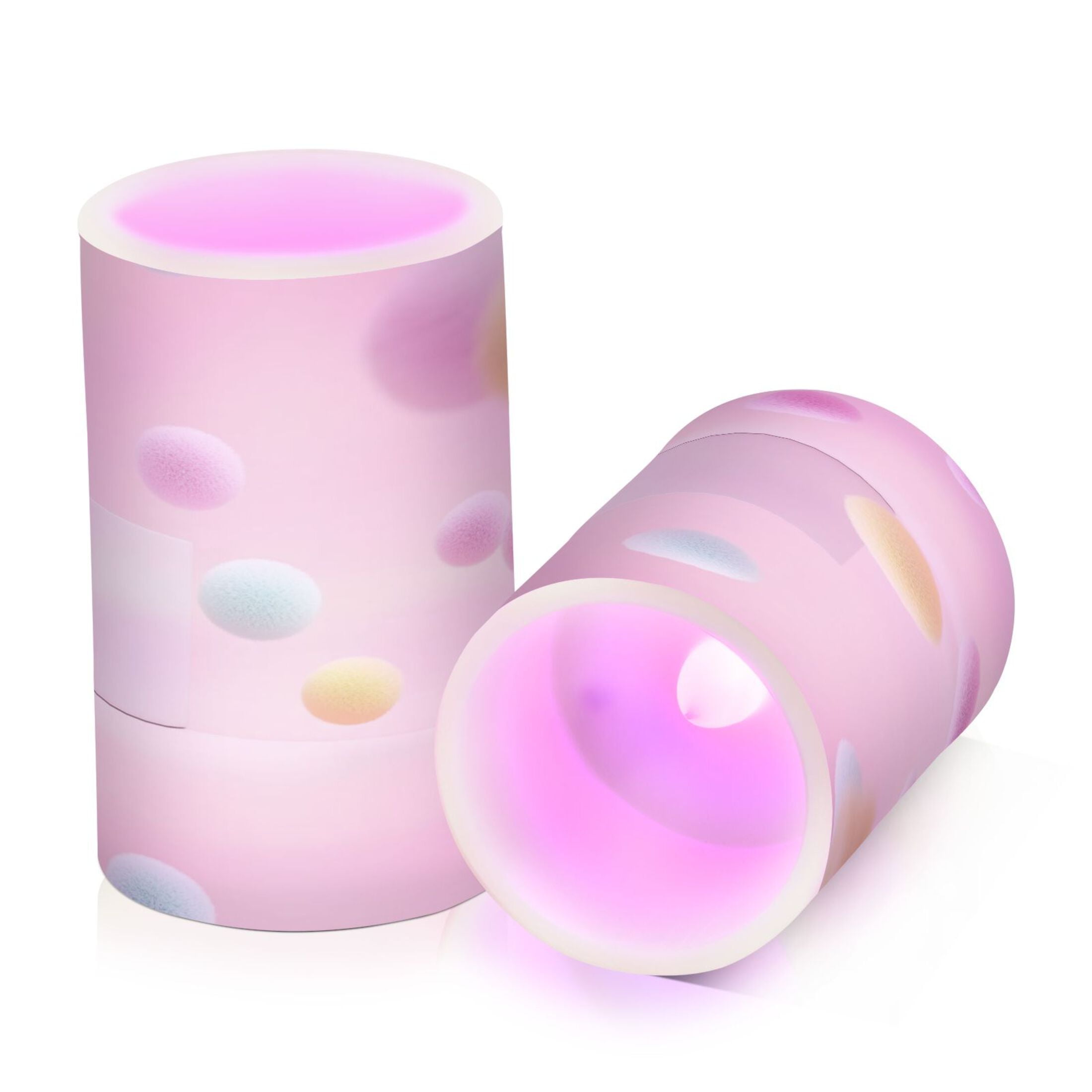 Flameless Candles Lights, Pack of two LED Lights, Dimmable LED Pillar Candles Battery Operated, Flames Remote Control Colored Balls