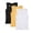 Black, variant on 3 Pack Girls Ribbed Tank Tops Crew Neck Sleeveless Shirts Kids Stretch Tight Summer Camisole Undershirts Racerback Tank Tops