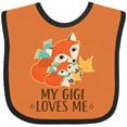 thumbnail image 3 of Inktastic My Gigi Loves Me Fox Grandchild Boys or Girls Baby Bib, 3 of 4