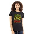thumbnail image 3 of I'm Black Every Month Empowerment Womens Slim Fit Graphic Tee Brisco Brands S, 3 of 4