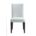 thumbnail image 7 of ACME Carena 19" Fabric Armless Dining Side Chair in White and Brown (Set of 2), 7 of 7