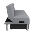 thumbnail image 4 of Serta Wilton Dream Convertible Sofa Sleeper in Light Gray Fabric Upholstery, 4 of 8
