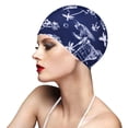 thumbnail image 1 of Moulded Silicone Swim Cap with Secure Ear for Adult Lap and Training Pool Use, 1 of 2