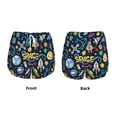 thumbnail image 4 of Disketp Colorful Space Print Women's Shorts Workout Shorts for Athletic Gym Running Shorts with Phone Pockets XX-Large, 4 of 8