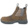 thumbnail image 2 of HOSS Men’s Composite Toe Pull-On Western Work Boot Slip Resistant EH Old Glory Distressed Brown, 2 of 7