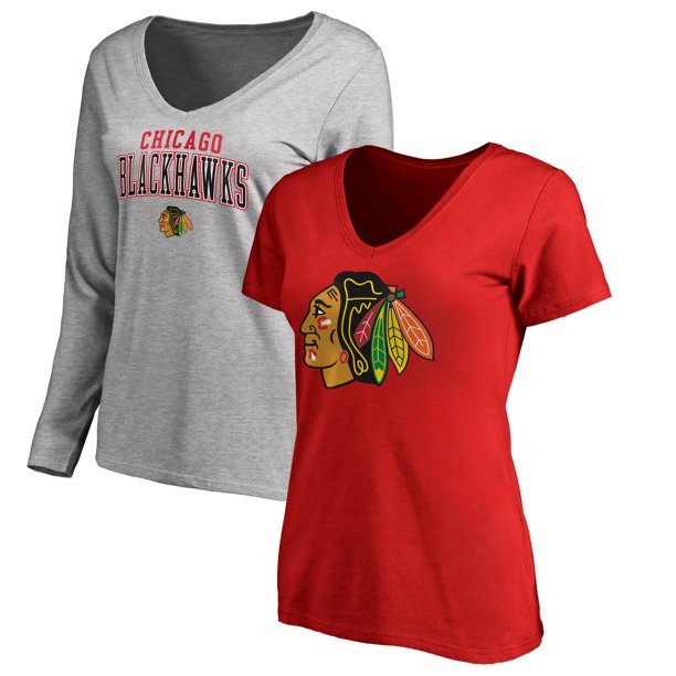 Chicago Blackhawks Fanatics Branded Women's Square V-Neck ...