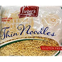 Lieber's Thin Noodles Pasta Gluten Free Kosher For Passover 9oz - Pack of