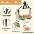 thumbnail image 2 of Extra Large Toy Storage Bags with Zipper, 11.8″×8.6″×3.9″ Clear Plastic Toy Storage Bag with Labels for Puzzles, Cosmetics, Stationery, 2 of 7