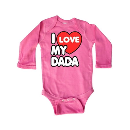 

Inktastic I Love my Dada Gift Baby Boy or Baby Girl Long Sleeve Bodysuit