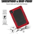 thumbnail image 3 of FIEWESEY for TCL Tab 10 5G Tablet Case,Shoulder Strap Soft Silicone&Hard Back Shockproof Kids Friendly Case for TCL Tab 10s 10.1" FHD 9081X/TCL Tab 10 5G 9183W+Screen Protector (Red/Black,1 Pcs), 3 of 6