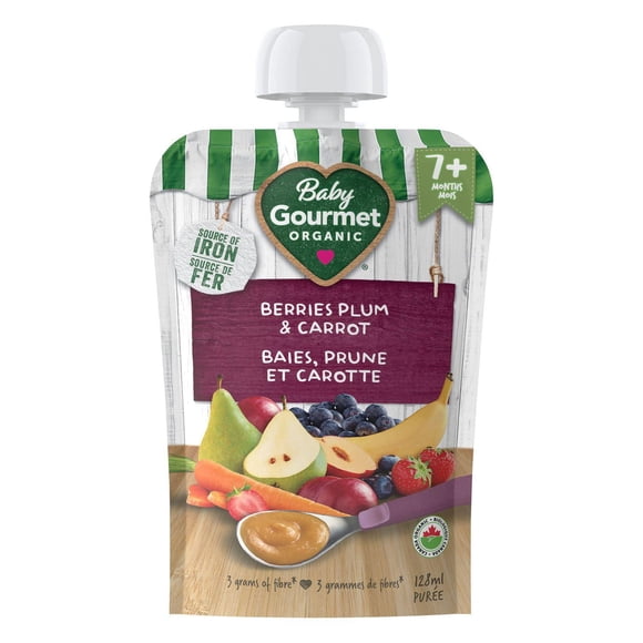 Baby Gourmet Purée Biologique Baies Prune Carotte