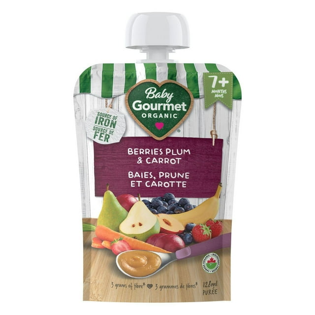 Baby Gourmet Organic Puree Berries Plum Carrot