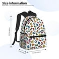 thumbnail image 3 of Rocae Colorful Numbers for Lightweight Casual Backpack Travel Hiking Backpack Carry On Laptop Backpack, 3 of 6