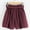 Wine Red, variant on Sngxgn Womens Shorts Cotton High Elastic Waist Pleated Ruffle Shorts Beach Flowy Casual Shorts(Black,XL)