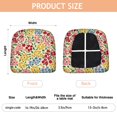 thumbnail image 3 of Pioneer Flower Seat Covers for Dining Room Chairs Set Of 6,Stretch Printed Washable Chair Seat Cover with Elastic Ties and Button,Removable Waterproof Couch Cushion Covers, 3 of 6