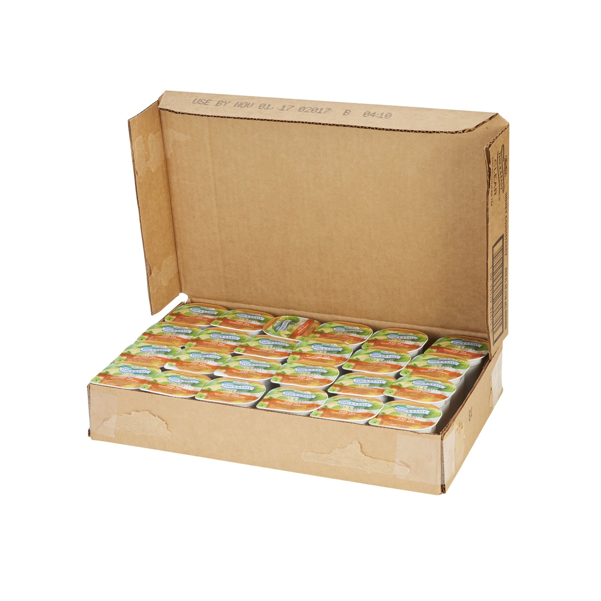 Thick & Easy Thickened Beverage, Iced Tea, 4 oz Portion Cups, 24 Count