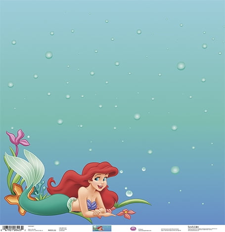 Disney Princess The Little Mermaid Image 12 X 12 Scrapbook Paper 25pg Walmart Com Walmart Com