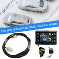 thumbnail image 2 of Universal 12V Diesel Parking Heater Controller Kit with LCD Monitor & Remote - 3 Meter Extension Cable, 2KW 5KW 8KW Air Heater Control Panel for Truck Boat RV Bus, Includes Battery, 2 of 8