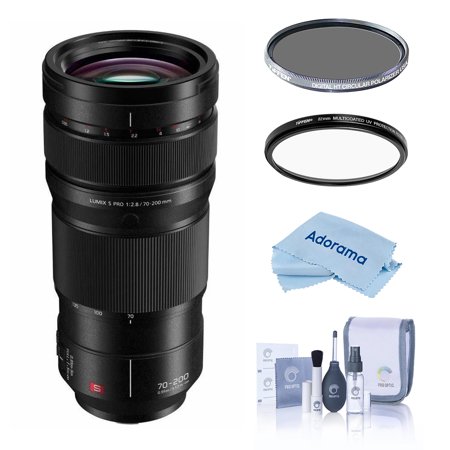 Panasonic LUMIX S PRO 70-200mm f/2.8 O.I.S. Lens for L Mount Bundle with Hoya NXT Plus 82mm UV+CPL Filter Kit Cleaning Kit Cleaning Cloth