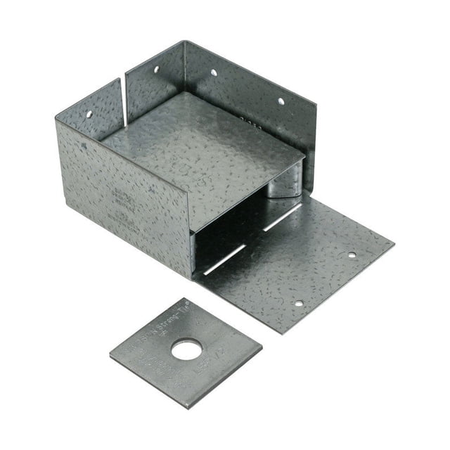 Base de poste Simpson Strong-Tie ZMax de acero galvanizado de 16 Ga.
