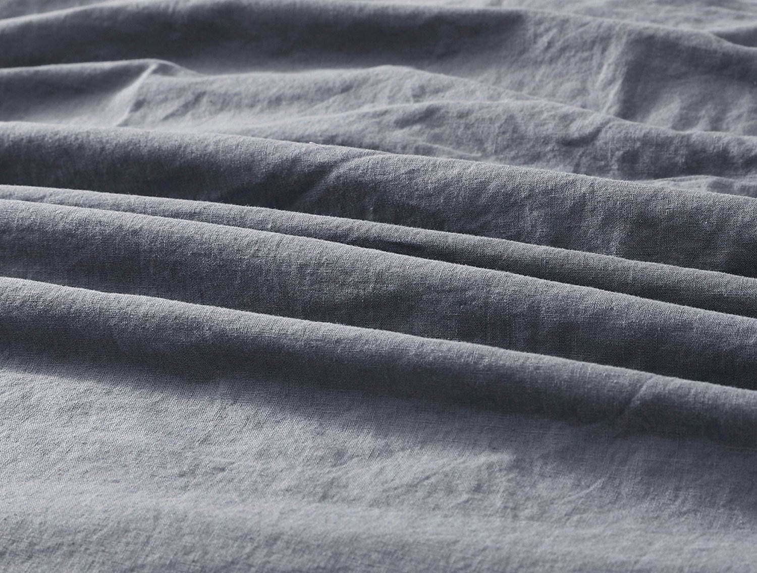 Sterling Creek Charlotte 3-piece Solid Soft-Washed Linen Cotton Duvet Cover Set - image 3 of 4