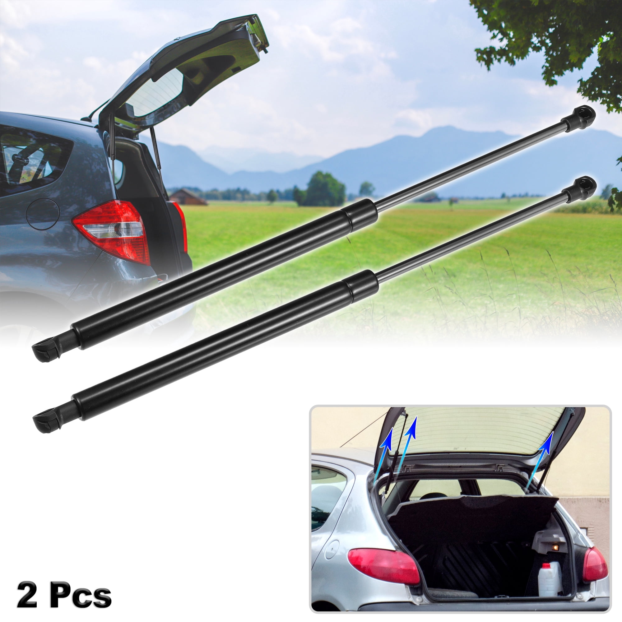 Unique Bargains 2Pcs Rear Hatch Lift Supports Struts for Fiat GRANDE PUNTO 2005-present