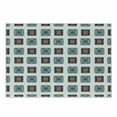 thumbnail image 1 of Batik Cutting Board, Geometric Square Shaped Lines Forms with Detail Folk Batik Image, Decorative Tempered Glass Cutting and Serving Board, Small Size, Multicolor, by Ambesonne, 1 of 1