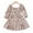 Khaki, variant on Esaierrr Baby Kids One-Line Neckline Princess Dress for Girls Crushed Flower Party Dress Long Sleeve Casual Dress Priming Dress Autumn for 2-6Y