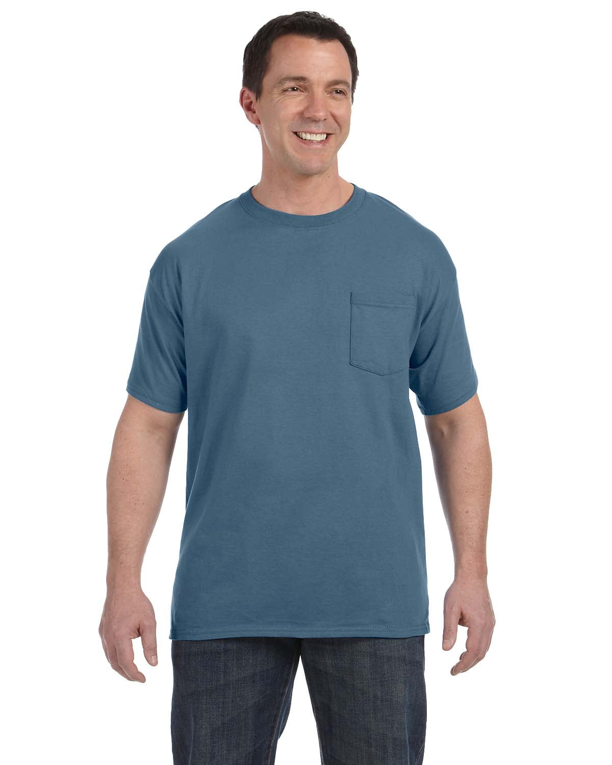 hanes comfort soft pocket tee