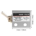 thumbnail image 3 of HL2301 3 Position 2 Port Pneumatic Valve Silver Metal 3.5x3.2cm, 3 of 5