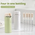 thumbnail image 2 of Ensemble de 4 Bouteilles de Toilette Format Voyage, Distributeurs Rechargeables Étanches pour Shampooing, Revitalisant, Gel Douche, 2 of 7