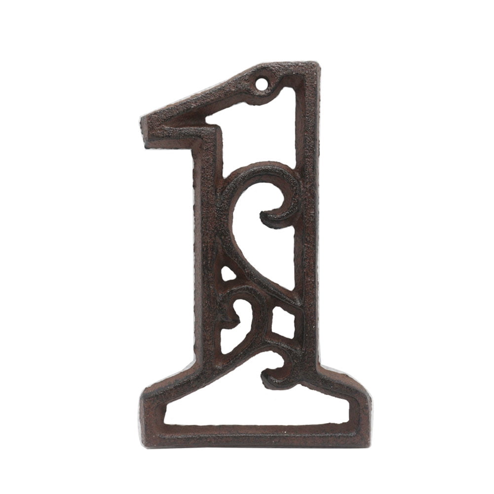 Metal Letters Numbers Cast Iron Decoration House Sign Doorplate Diy Cafe  Wall Courtyard Decor Number Plaque 3d 0-9 A-z - Door Plates - AliExpress