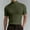 Army Green-Athletic-Men, variant on Zedker Mens Basic Mock Turtleneck Short Sleeve Solid Casual T-Shirt Pullover Tops Slim Fit Tops Soft Basic Tees