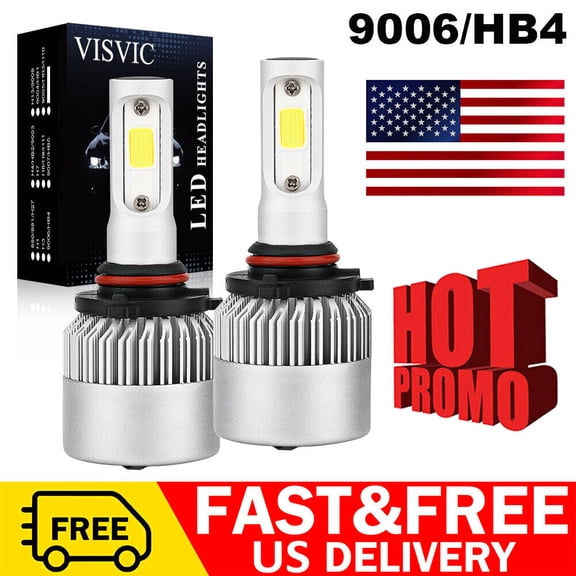 9006 HB4 LED Headlight Bulb Conversion Kit Low Beam 6000K Bright Replace Halogen