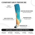 thumbnail image 2 of Pofeuu Cloud Cute Hamster Print Compression Socks for Women & Men Circulation - Best Support for Nurses,Running,Athletic,Sports, 2 of 7