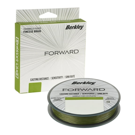 Berkley Forward Braid Fishing Line, Low-Vis Green, 12 lb Test Strength, 150 yd