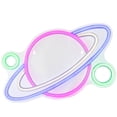 thumbnail image 4 of 16" LED Neon Style Planet Wall Sign, 4 of 6